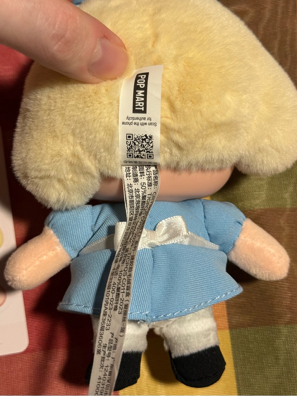 Pop mart Cry Baby Crying Again Confirmed She's Alice Keychain (No Box) - Picture 3 of 5